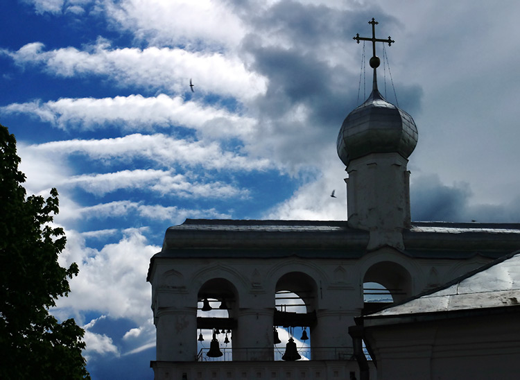 Архив 2005: Звонница Софийского собора, западная сторона. Великий Новгород.