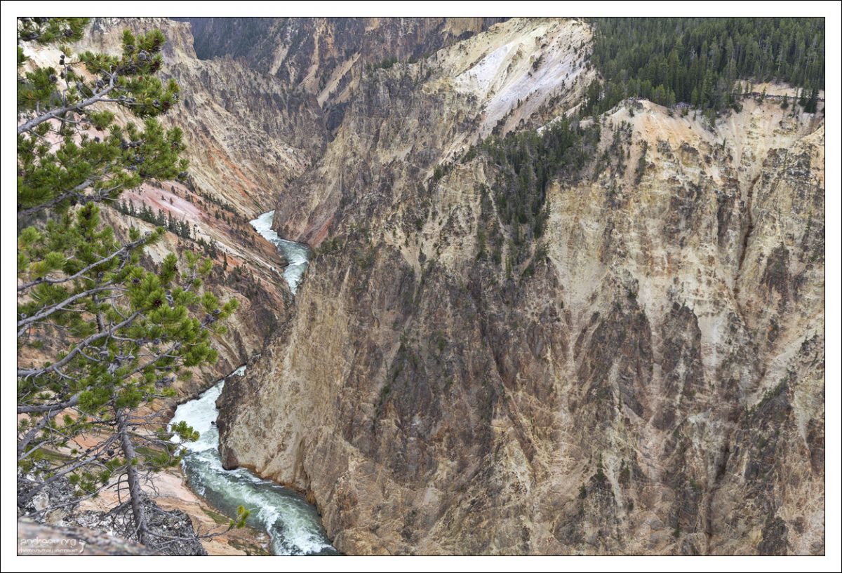 Река Yellowstone, правый приток Миссури, длиной 1114 км.