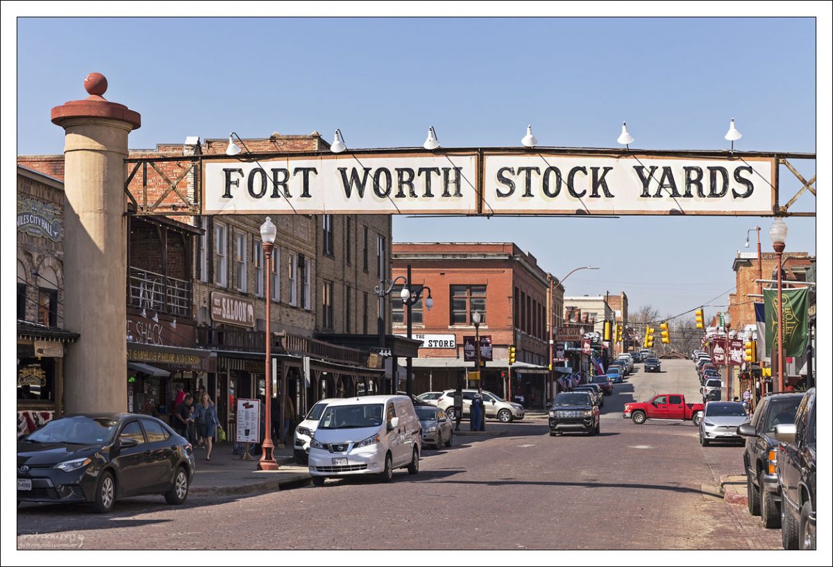 Исторический район Fort Worth Stockyards.