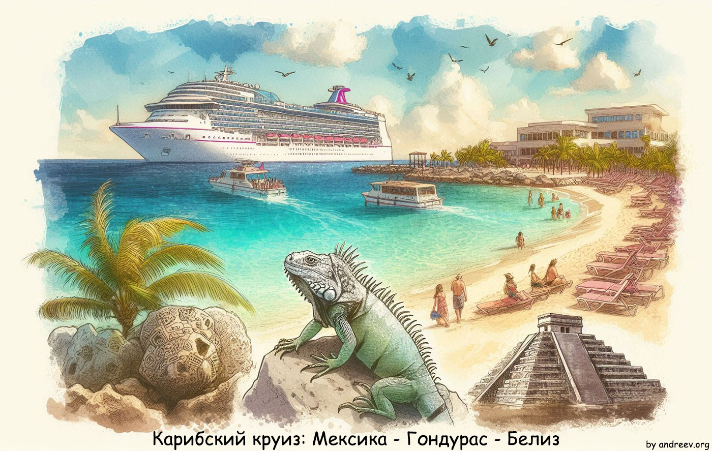 Круиз с “Карибской Принцессой”: Мексика-Гондурас-Белиз