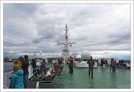 Верхняя палуба парома Принцесса Анастасия.