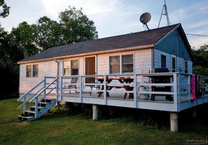 Арендованный на время отпуска коттедж.