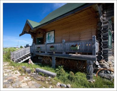 Крыльцо сруба "Зеленая деревня".