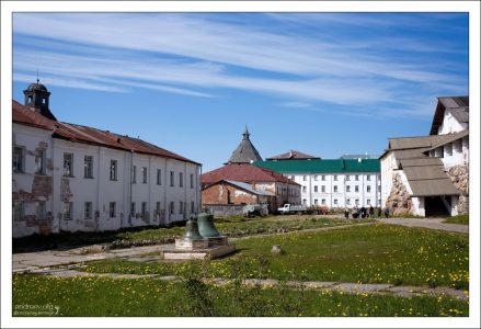 Внутренний двор Соловецкого монастыря.