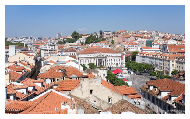 Район Байша с высоты лифта Elevador de Santa Justa.