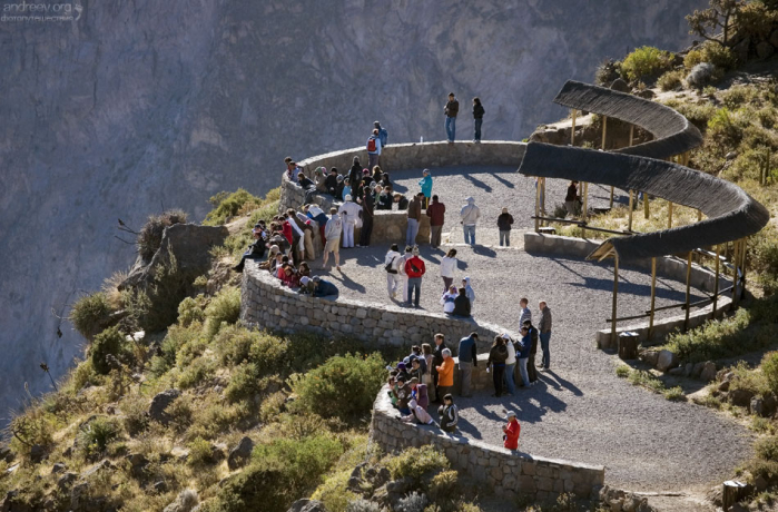 Вторая обзорная площадка (mirador) на краю ущелья.