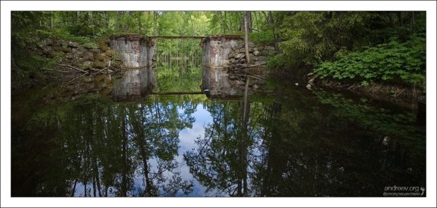 Остатки шлюза.