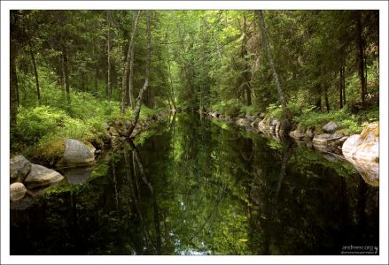 Канал между озерами Средний Перт и Круглое.