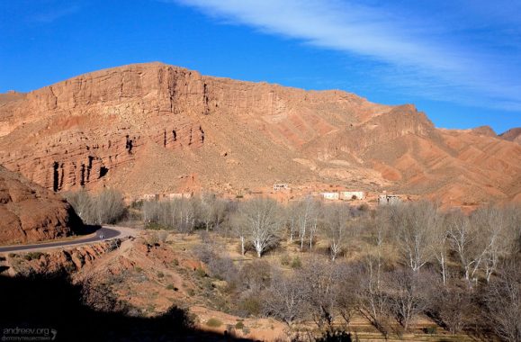 Фотогеничная долина в ущелье Дадес.