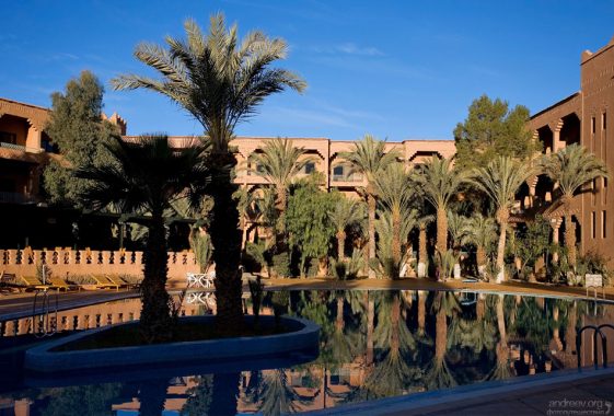 Бассейн в гостинице “Le Belere Hotel" в Варзазате.