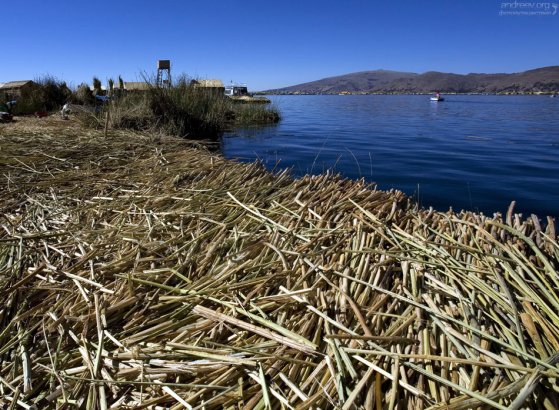 Каждый остров состоит из многочисленных слоев высушенного тростника, нижние из которых постепенно вымываются течением, а верхние постоянно обновляются.