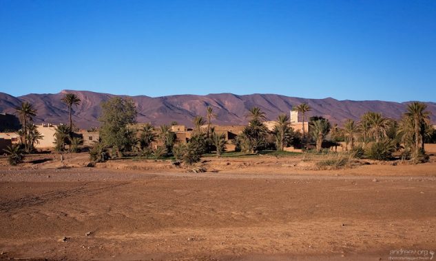 Одна из полусонных деревень на дороге из Agdz в Bou-Azzer. Анти-Атлас.