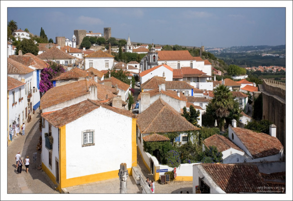 Вид на город с высоты крепостной стены.