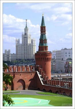 Кремлевская вертолетная площадка.