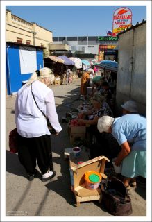 На центральном рынке города.