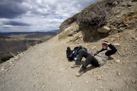 Привал на верхней точке тропы.