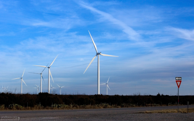 Ветряные мельницы по пути в Техас.
