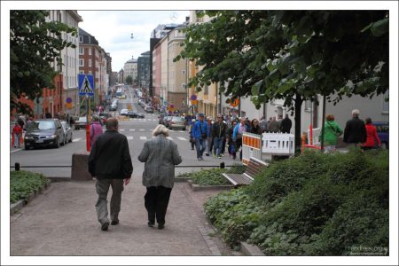 На бульваре Fredrikinkatu.