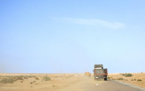 Дорога через Западную Сахару.