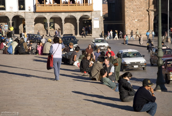 На ступенях Кафедрального собора.