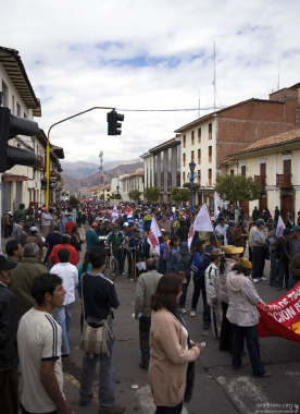 Демонстрация в разгаре.
