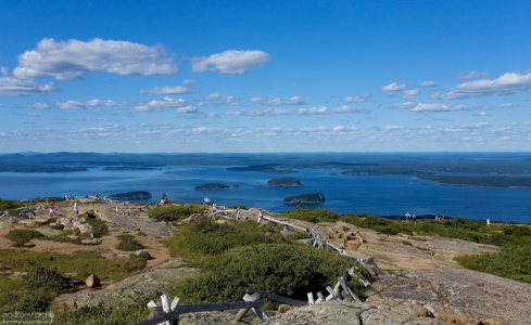 Вершина горы Кадиллак в парке Акадия.