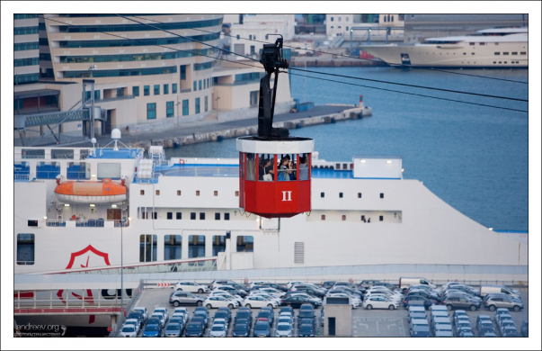 Канатная дорога над портом.