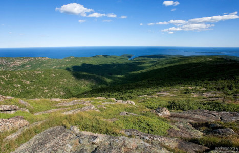 Тень от облаков на горе Кадиллак.