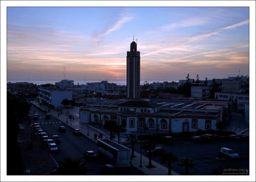 Закат из центра Агадира.
