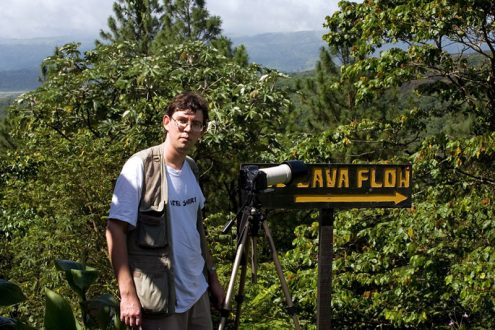 Течение лавы - туда.