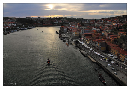 Река Дору на закате.