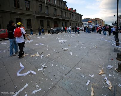Демонстрация прошла, остался мусор.