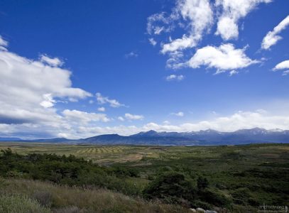 Выезд из национального парка Torres del Paine.