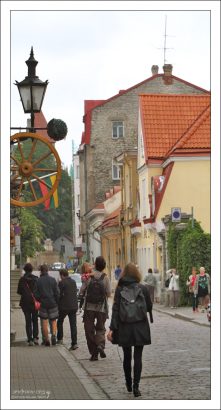 Улица Uus, где расположено посольство Литвы.