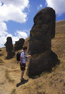 Почешем истукану под подбородком.