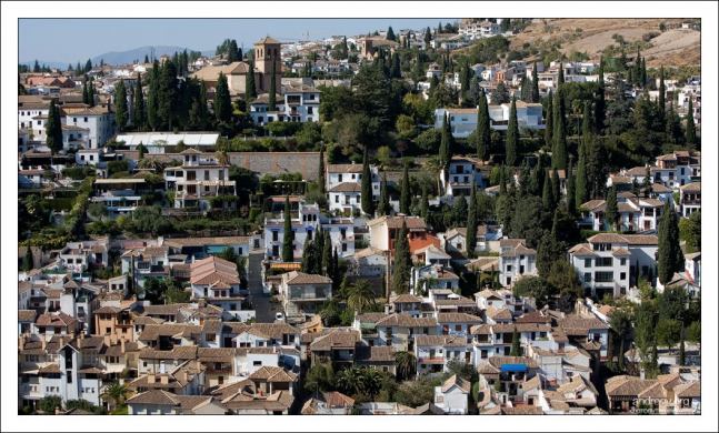 Гранада с высоты холма Сабика.