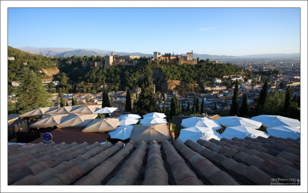 Альгамбра с высоты обзорной площадки Mirador de San Nicolas.