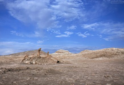 Формация, известная как "Три Марии" - Las Tres Marías, Valle de la Luna.