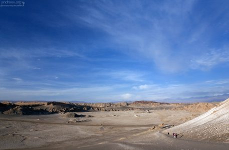 Шоссе через Долину Луны, и тропинка, ведущая на вершину Дюны Гранде.