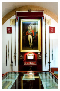 Зал с реликвиями в музее корриды.