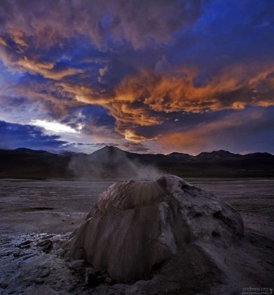 Ленивый гейзер :) El Tatio.