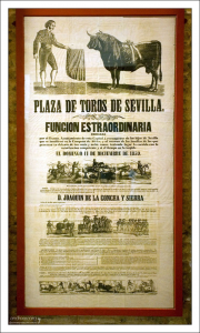 Афиша корриды 1859-го года.