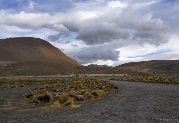 Дорога на El Tatio.