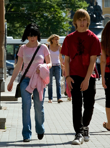 Молоденькая пара.