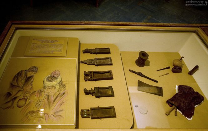Набор юного кокаиниста. Музей Gustavo Le Paige Archaeological Museum в Сан-Педро.