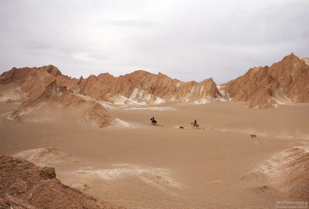 На лошадях по Марсовой долине.