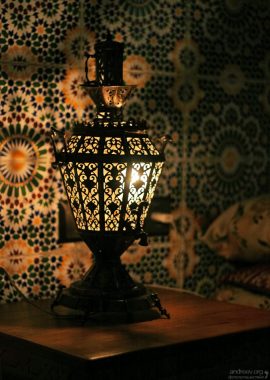 Лампа-самовар. Риад "Ghita".