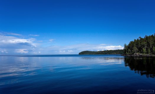 Спокойные воды Ладоги.