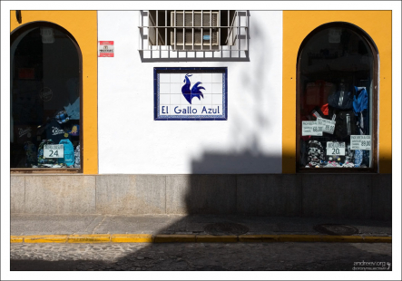 Магазин "Синий петух" в городке Arcos de la Frontera .