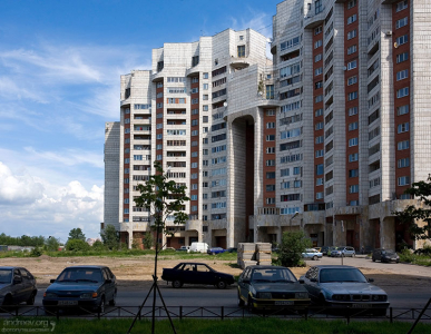 Старые дома на Васильевском острове.